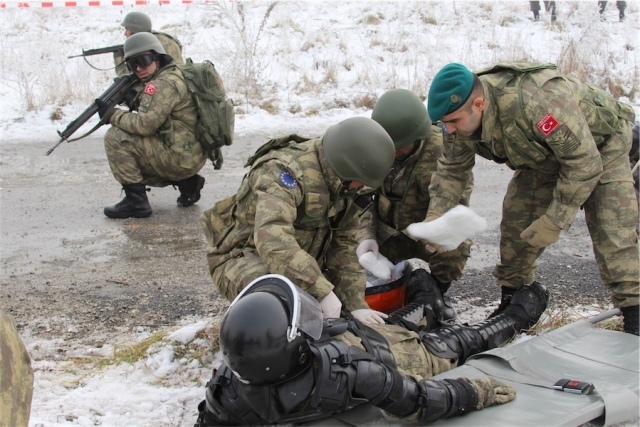 Turkish Infantry Company of MnBn takes part in Field Training Exercise