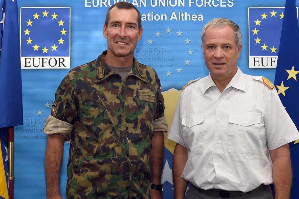 Brigadier General Peter Wanner with COM EUFOR