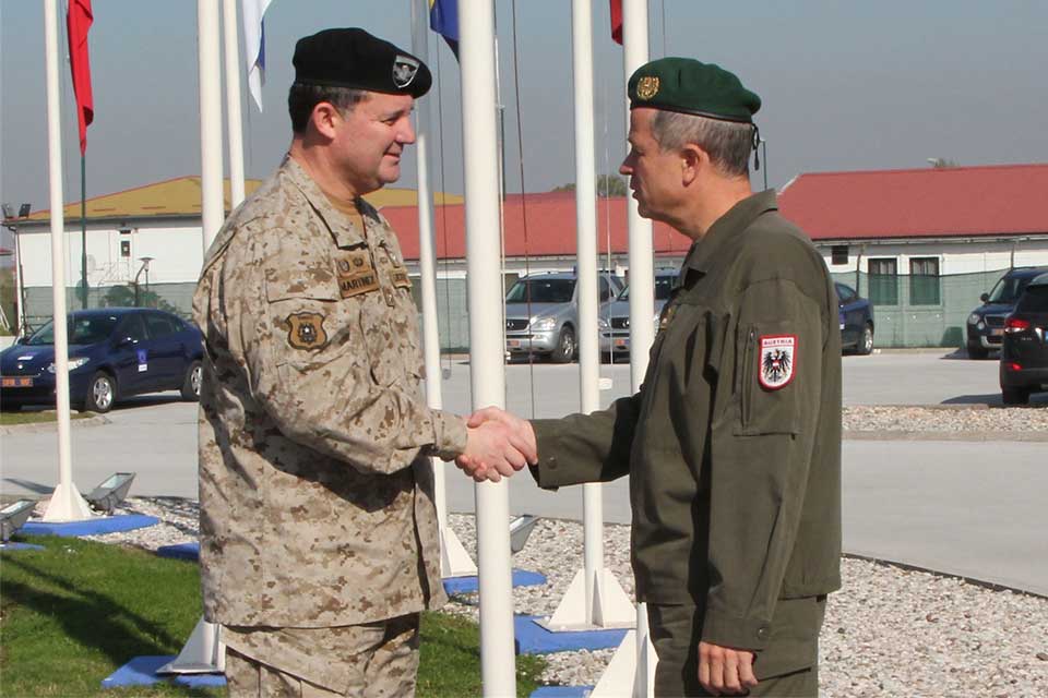 COM EUFOR with Major General Ricardo Menanteau
