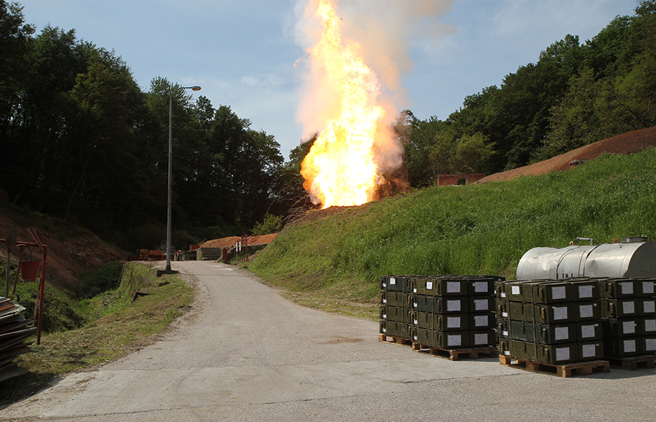 Destruction of unsafe ammunition at the AFBiH “May 3rd” Barracks in TROM Doboj