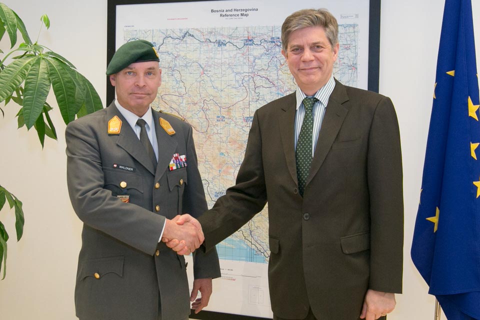 Maj Gen Waldner meets Amb Wigemark