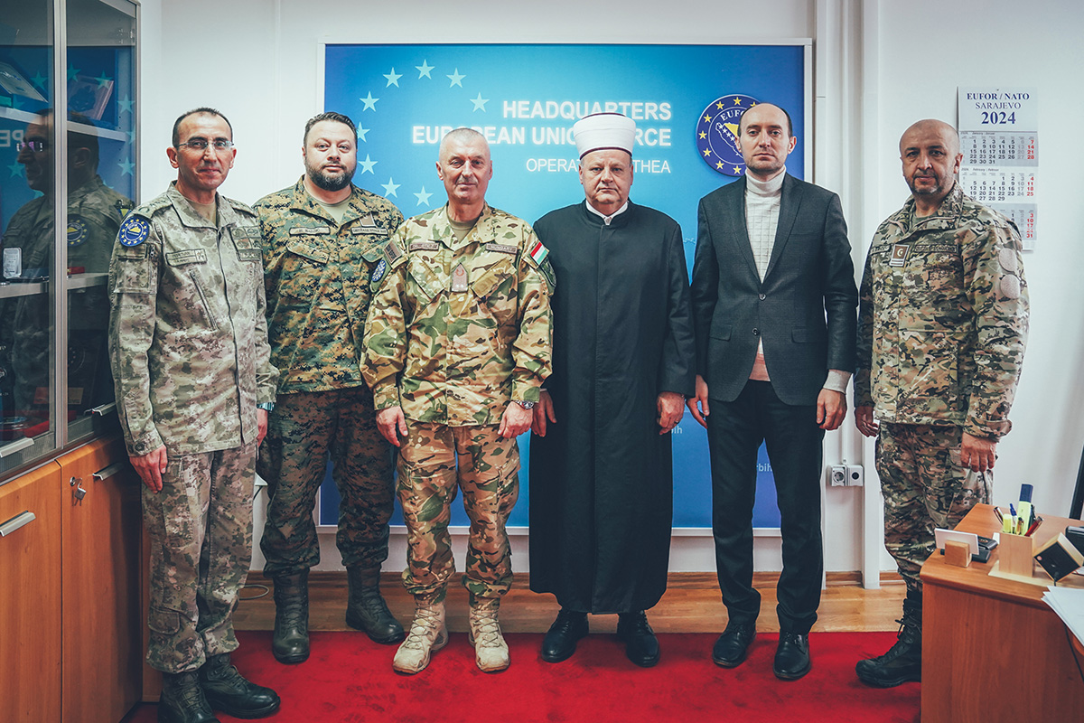 COM EUFOR received Military Mufti of the Ministry of Defence