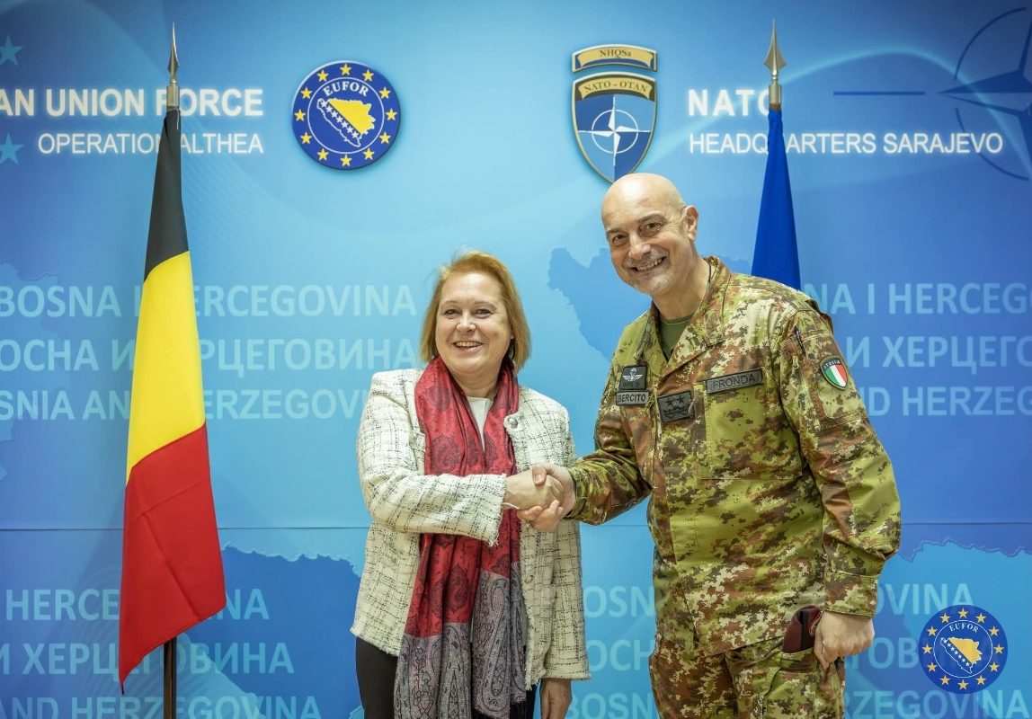 EUFOR Commander meets with Belgian Ambassador to BiH