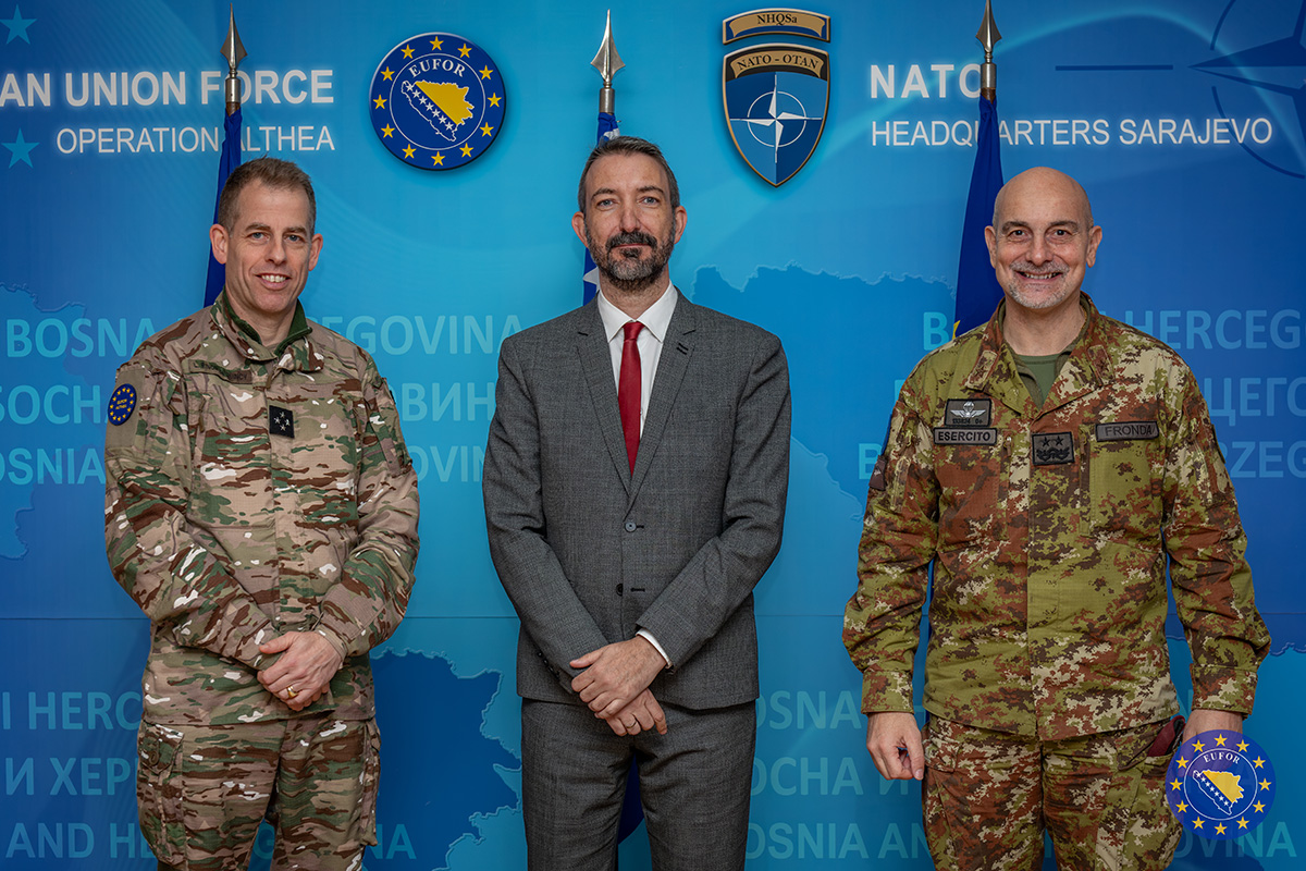 EU Operational Commander Meets Head of NATO PESC in Bosnia and Herzegovina