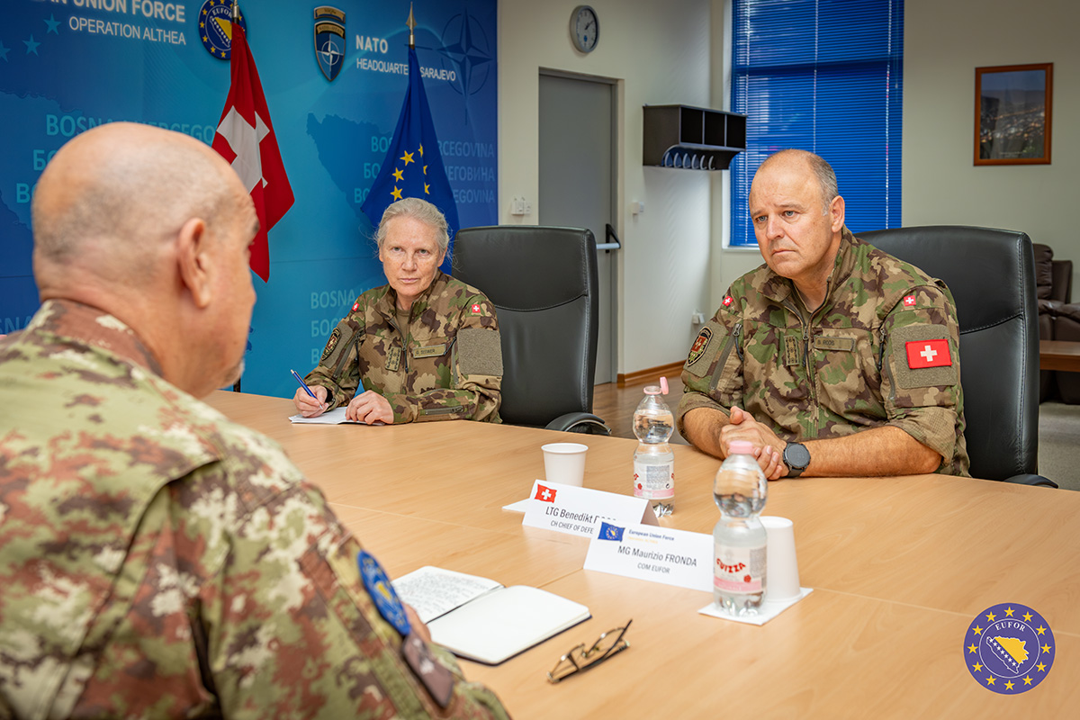 Swiss Chief of Defence Visits EUFOR Headquarters