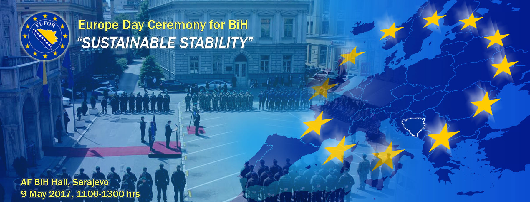 EUFOR Ceremony to mark Europe Day in Bosnia and Herzegovina