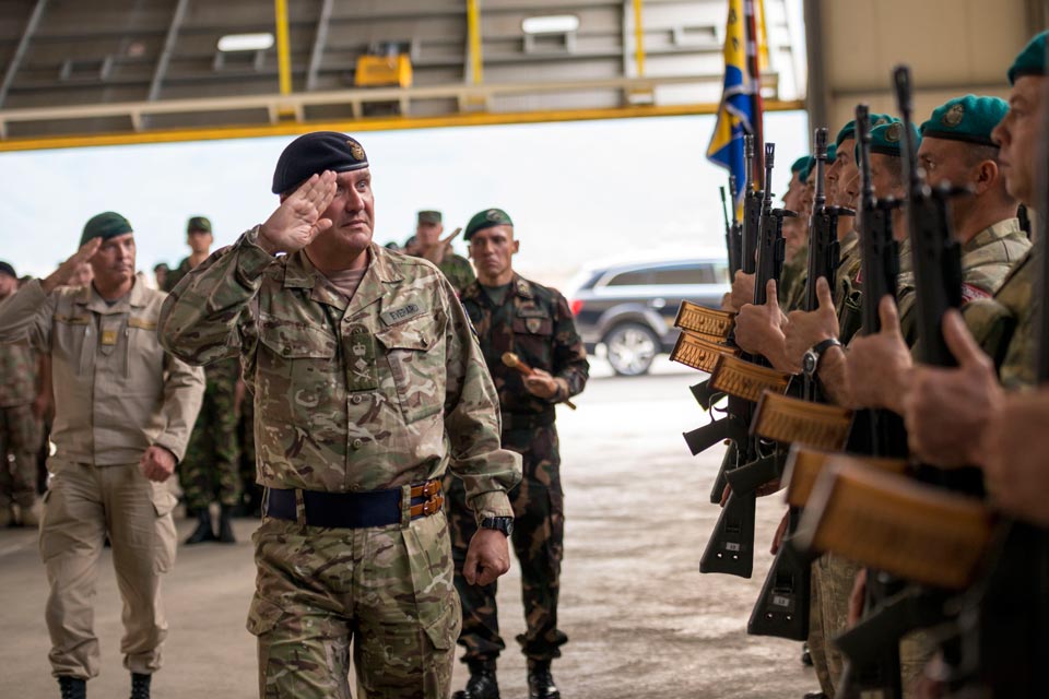 General Sir James Everard visited EUFOR HQ