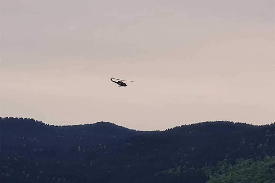 EUFOR Helicopter helps rescue injured mountain climber