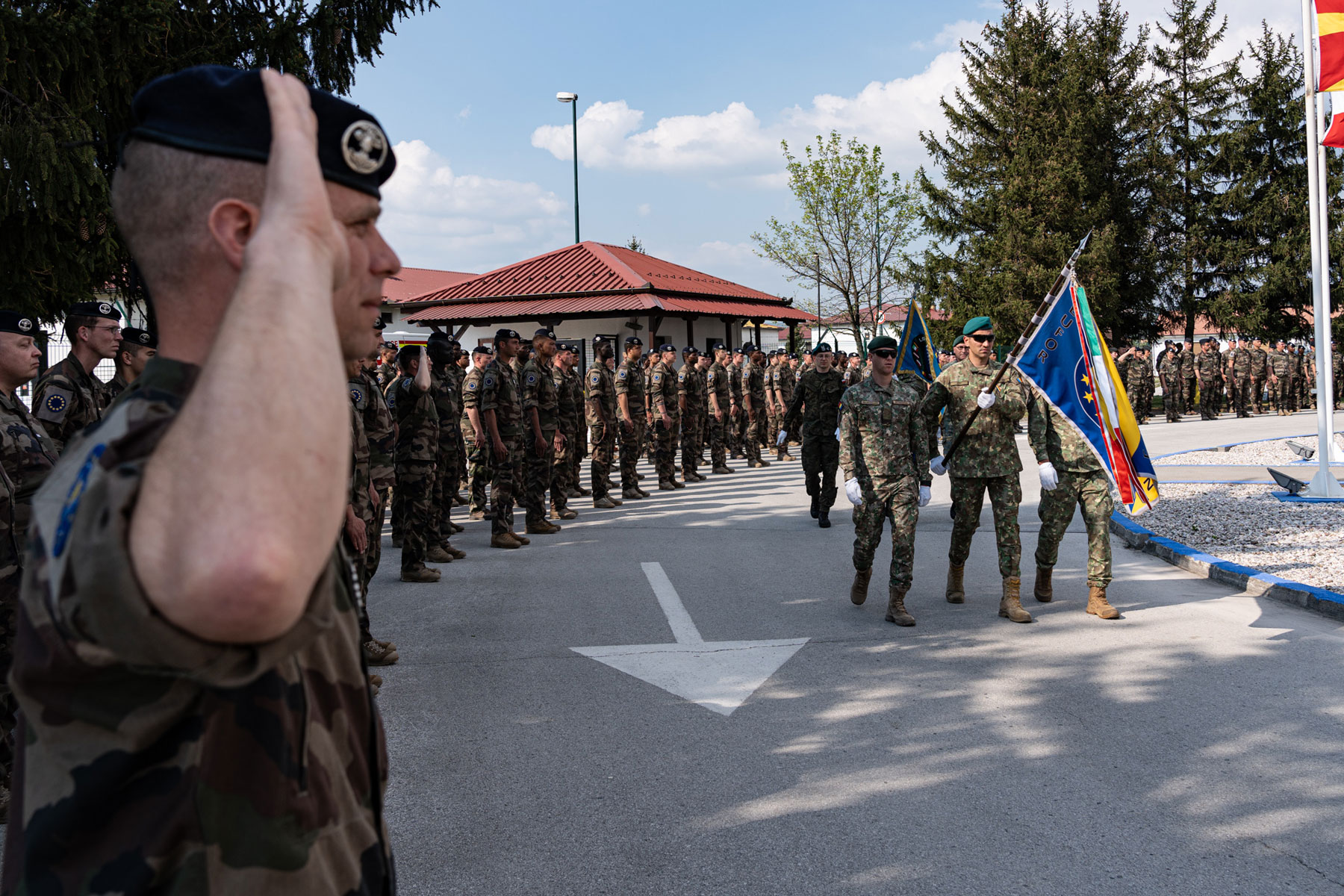 Ceremonial integration of reserve forces into EUFOR structure