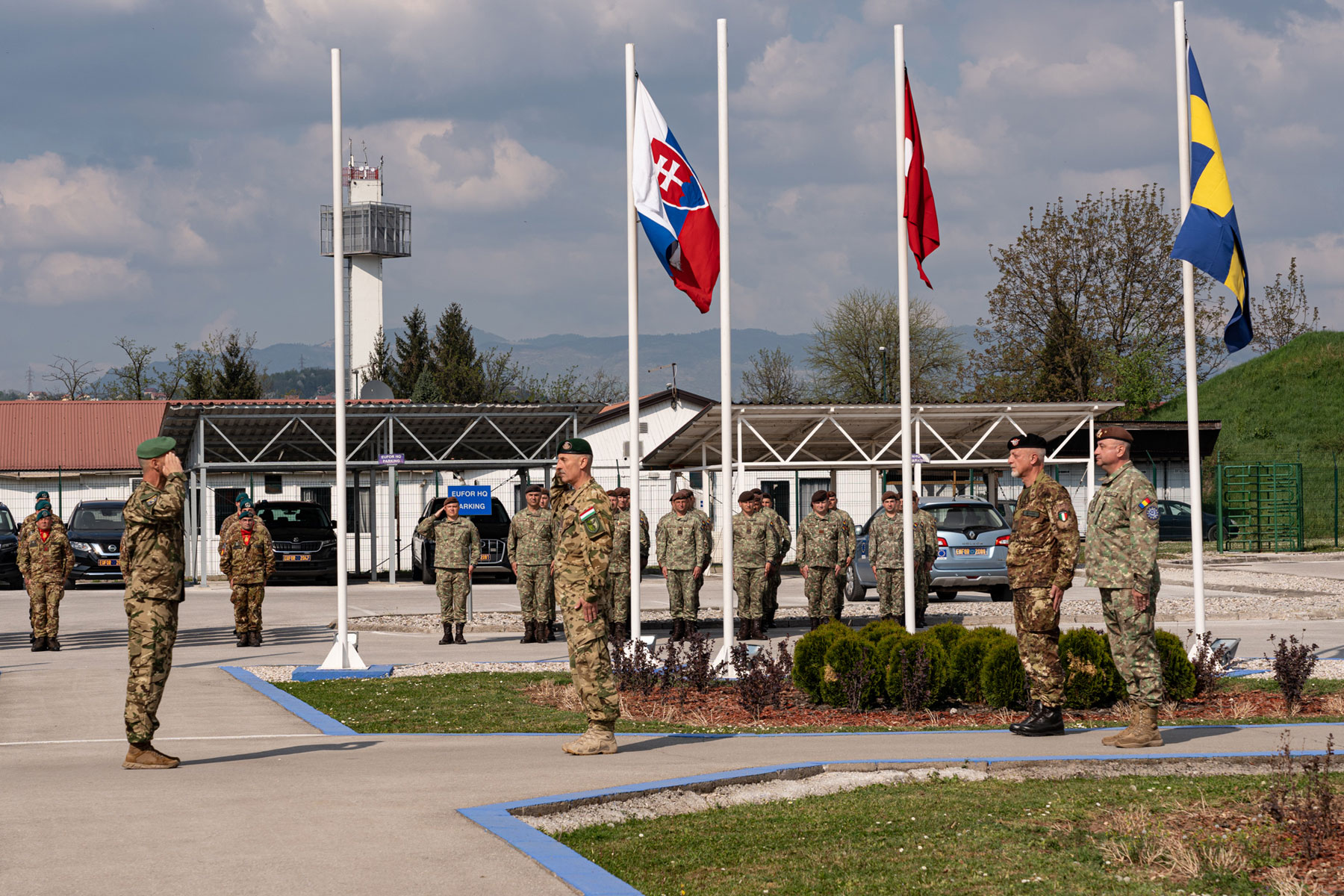 Ceremonial integration of reserve forces into EUFOR structure