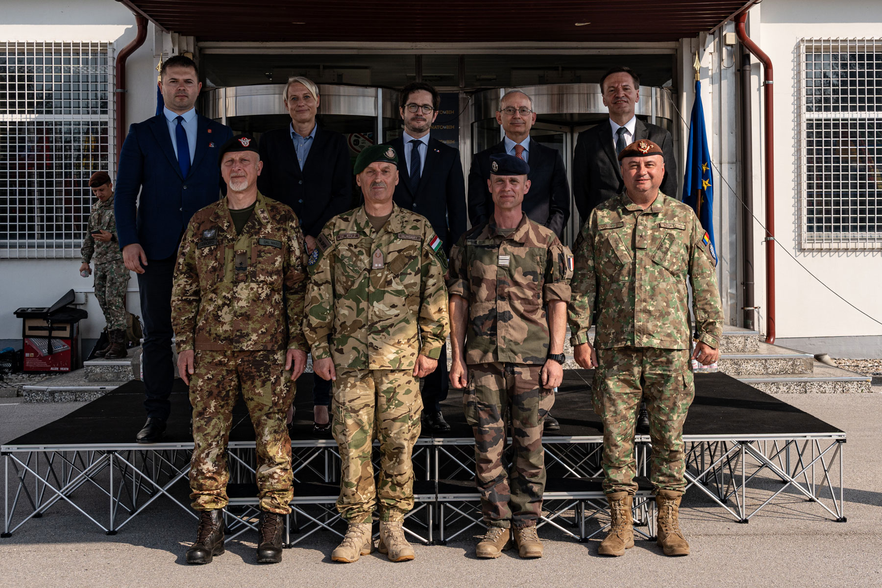 Ceremonial integration of reserve forces into EUFOR structure