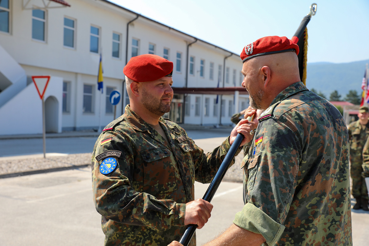 German Contingent Change of Command in Camp Butmir