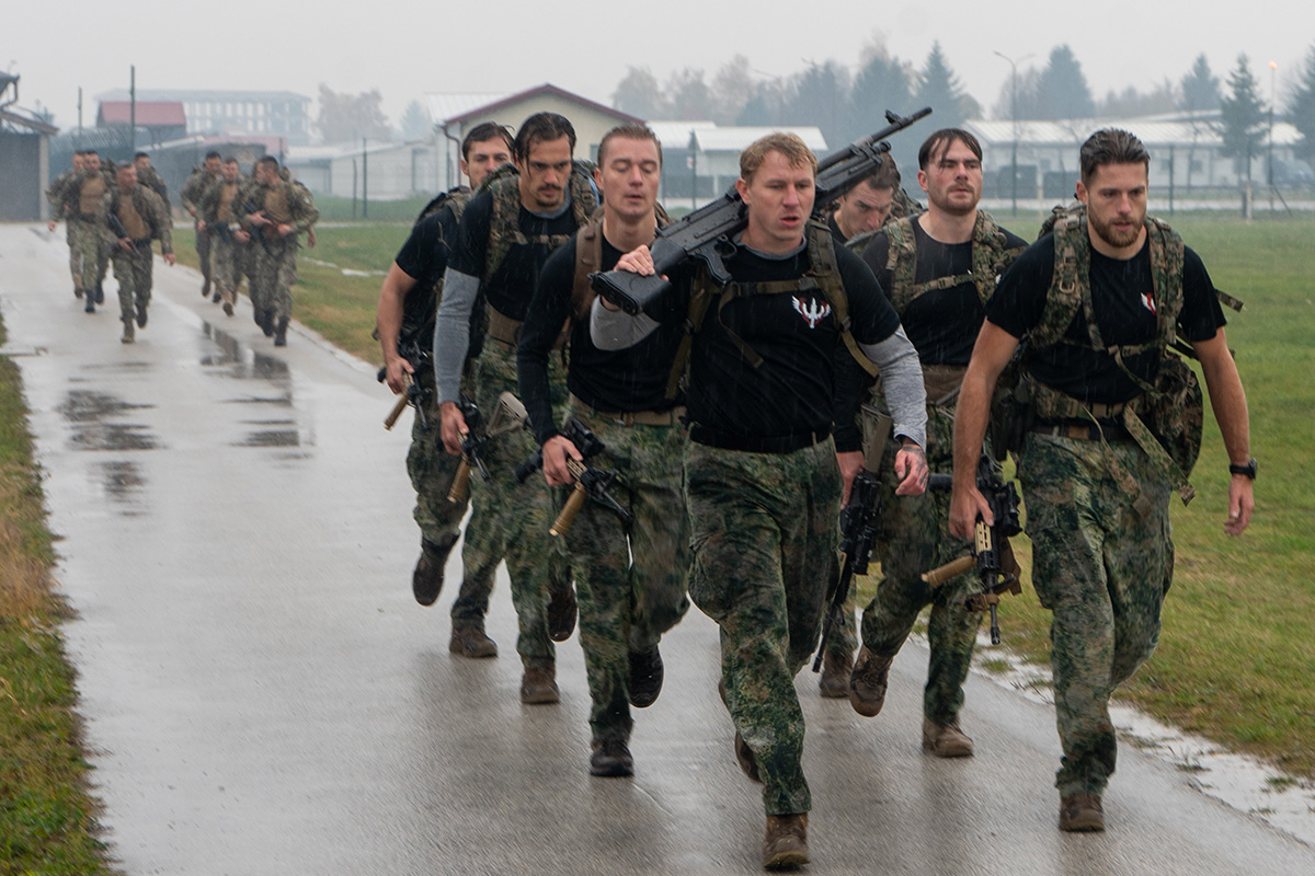 Speed Marching Competition at Camp Butmir