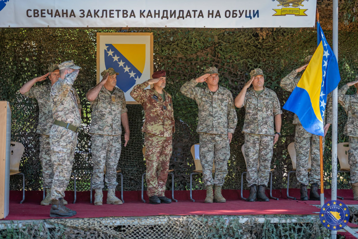 COM EUFOR Attends Armed Forces of Bosnia and Herzegovina Training Ceremony