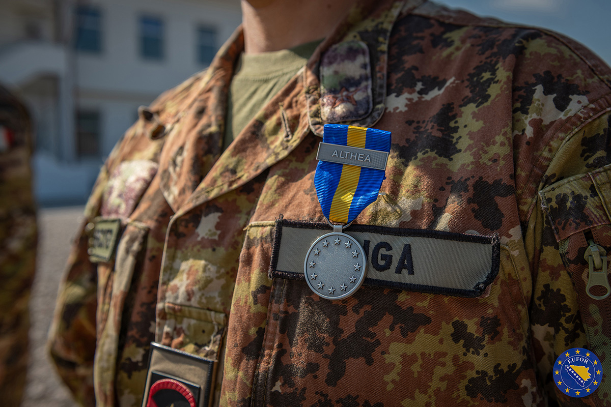 Many Nations, One Team: EUFOR Awards Service Medals to Personnel 