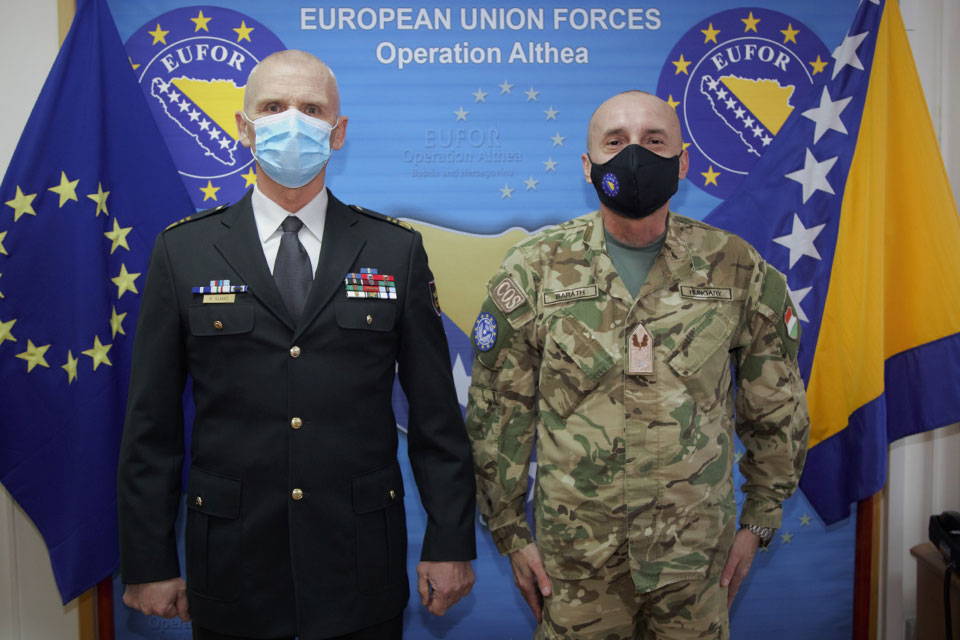Major General Glavaš and Brigadier General Baráth