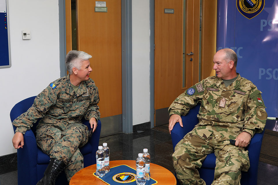 “Brigadier General Gerőfi with Lt Col Tipurić of PSOTC