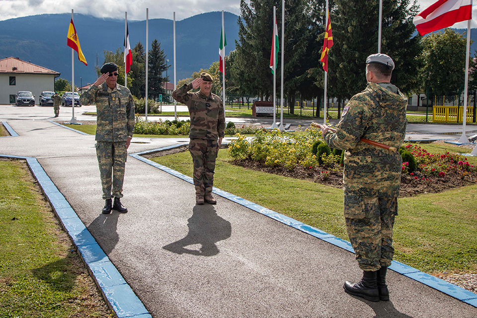 COM EUFOR welcomed the new Operation Commander of EUFOR Op Althea to EUFOR HQ