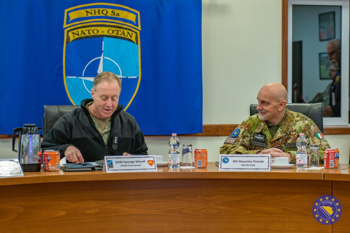 From Talk to Trust: EUFOR Commander and Admiral Wikoff Unite on Balkan Security