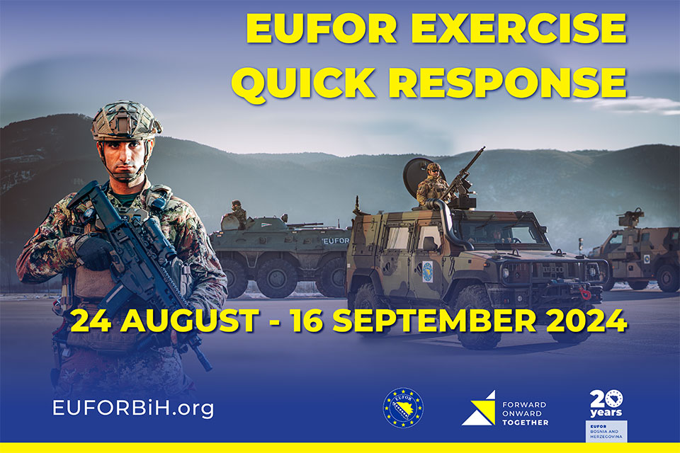 Increased movement activity of EUFOR vehicles on 24 and 26 August