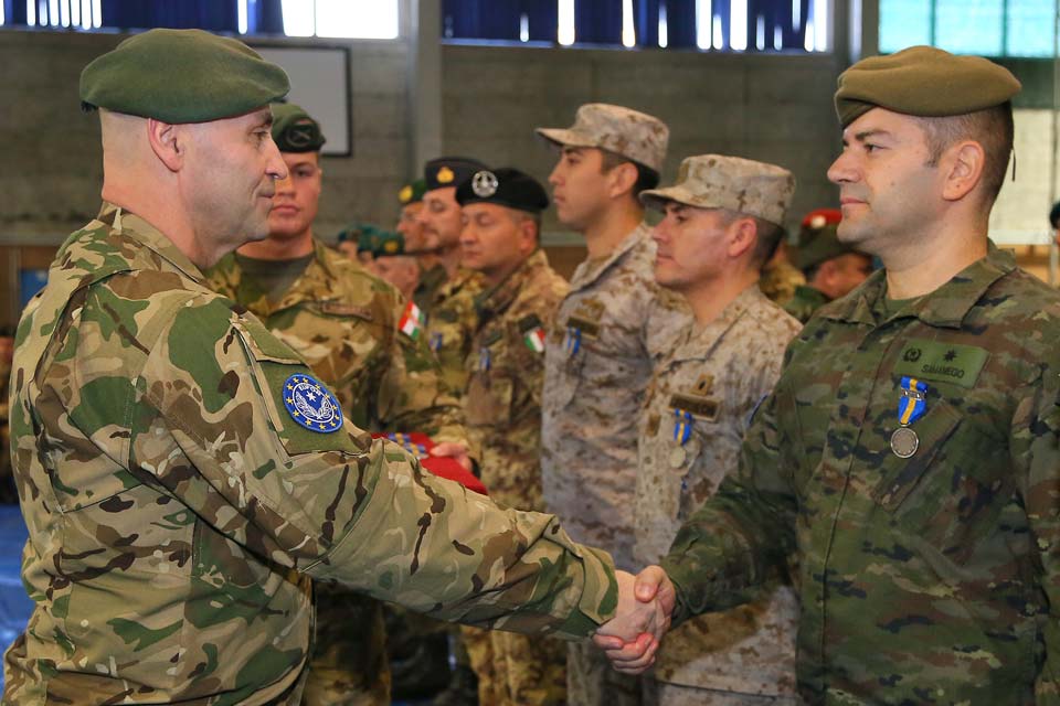 Major Victor Samaniego from the Spanish Army, EUFOR's Capacity Building and Training Staff Officer