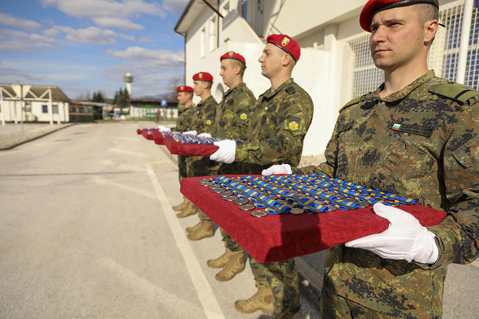 Soldiers from 10 different nations received the Common Security and Defence Policy Medal for Operation Althea