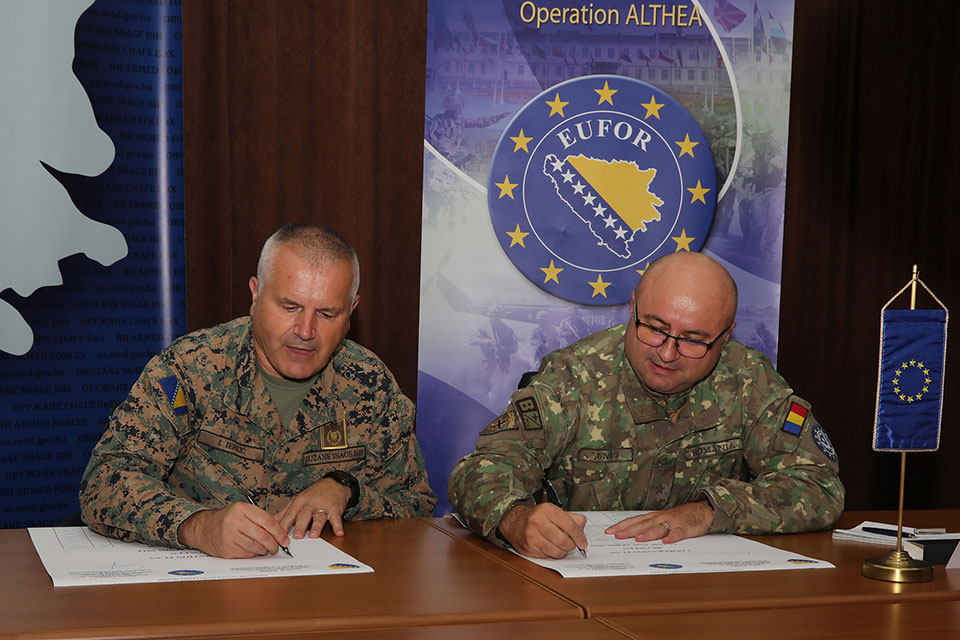 Joint training and cooperation plan between EUFOR and the Armed Forces BiH