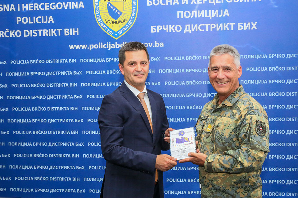 COM EUFOR met with the Brčko District Police Director