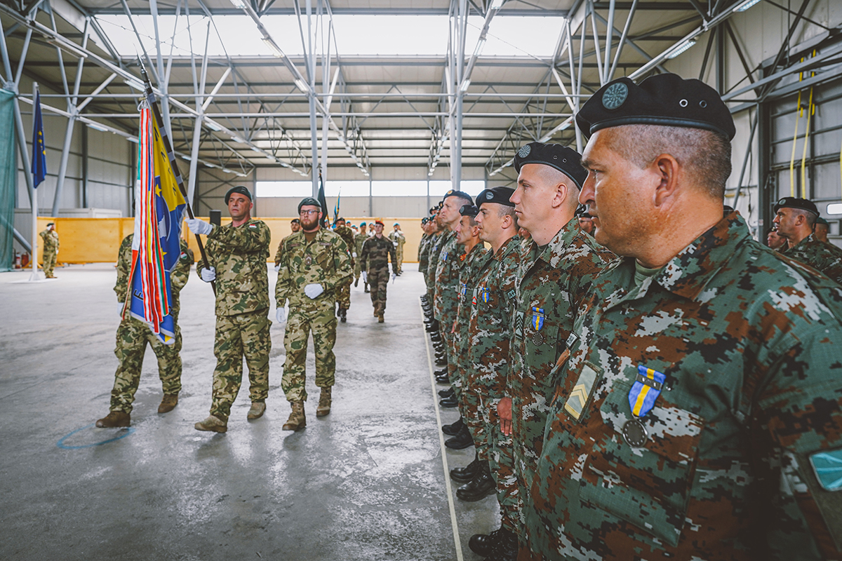 International medal parade held in Camp Butmir