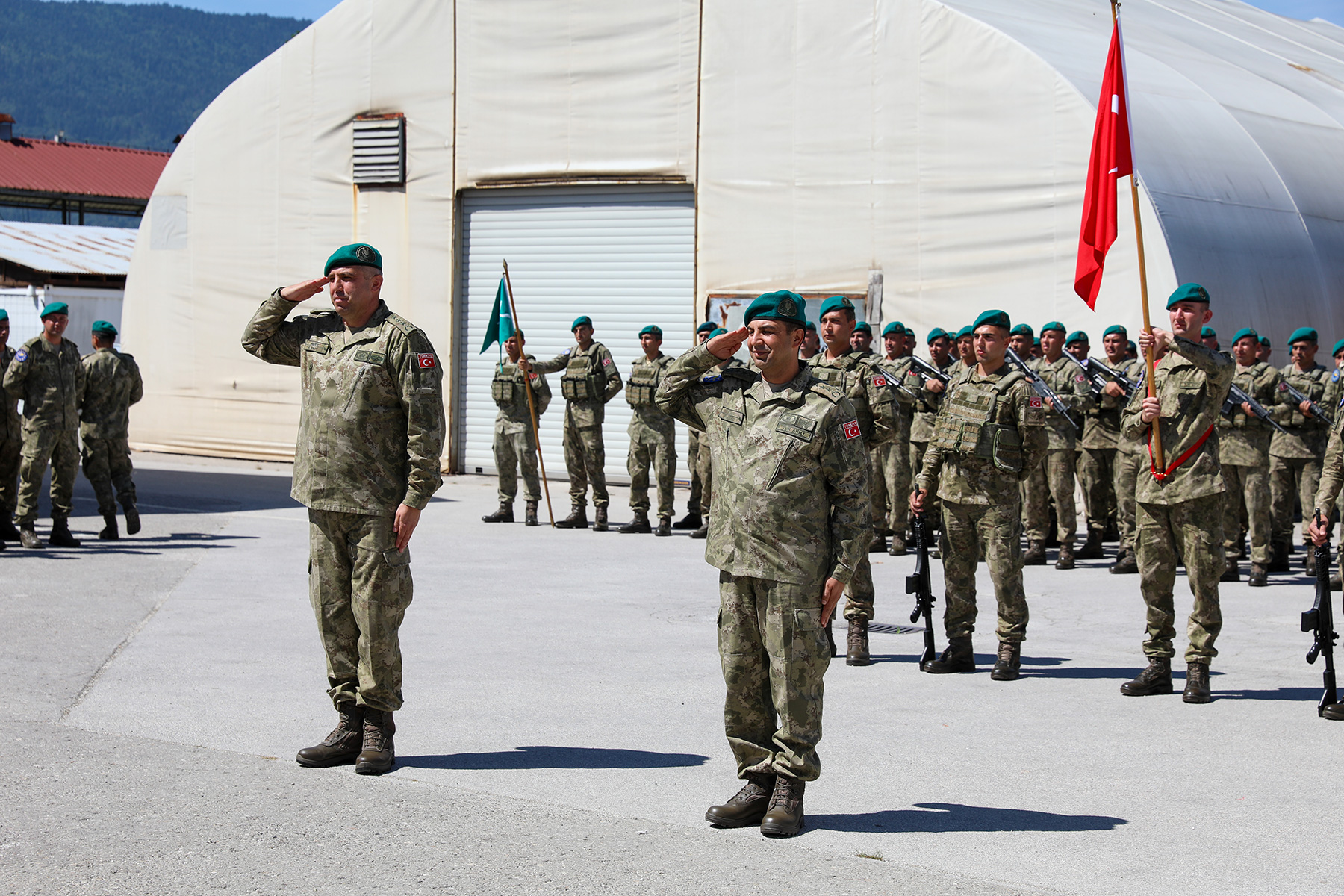 Change of Command - Turkish Contingent