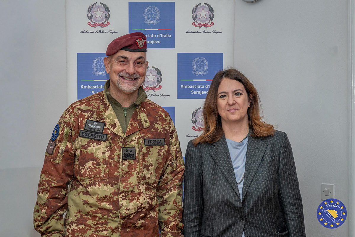 COM EUFOR attends his first-ever meeting with Italian Ambassador to BiH