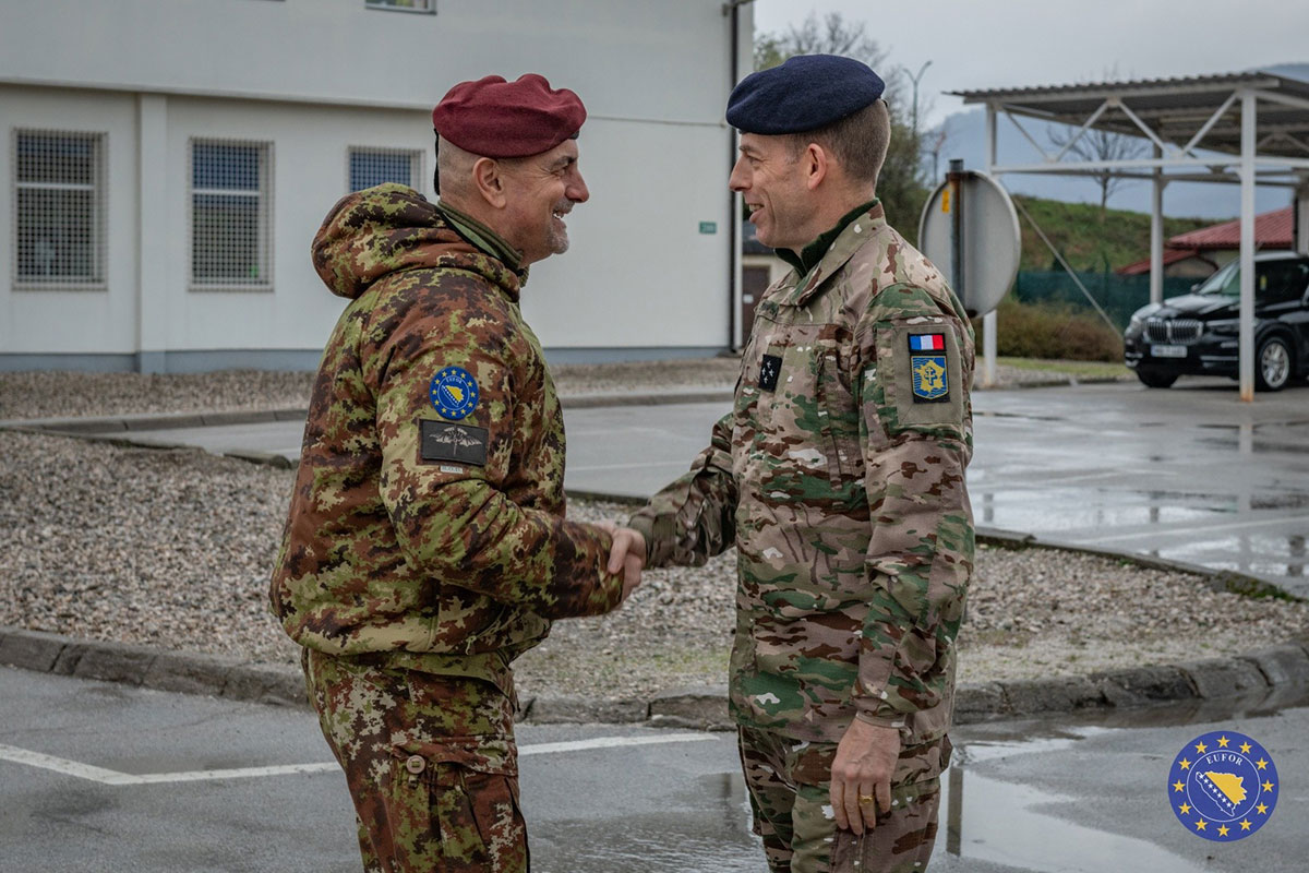 Strengthening Commitment: EUFOR Hosts Lieutenant General Pinon de Quincy
