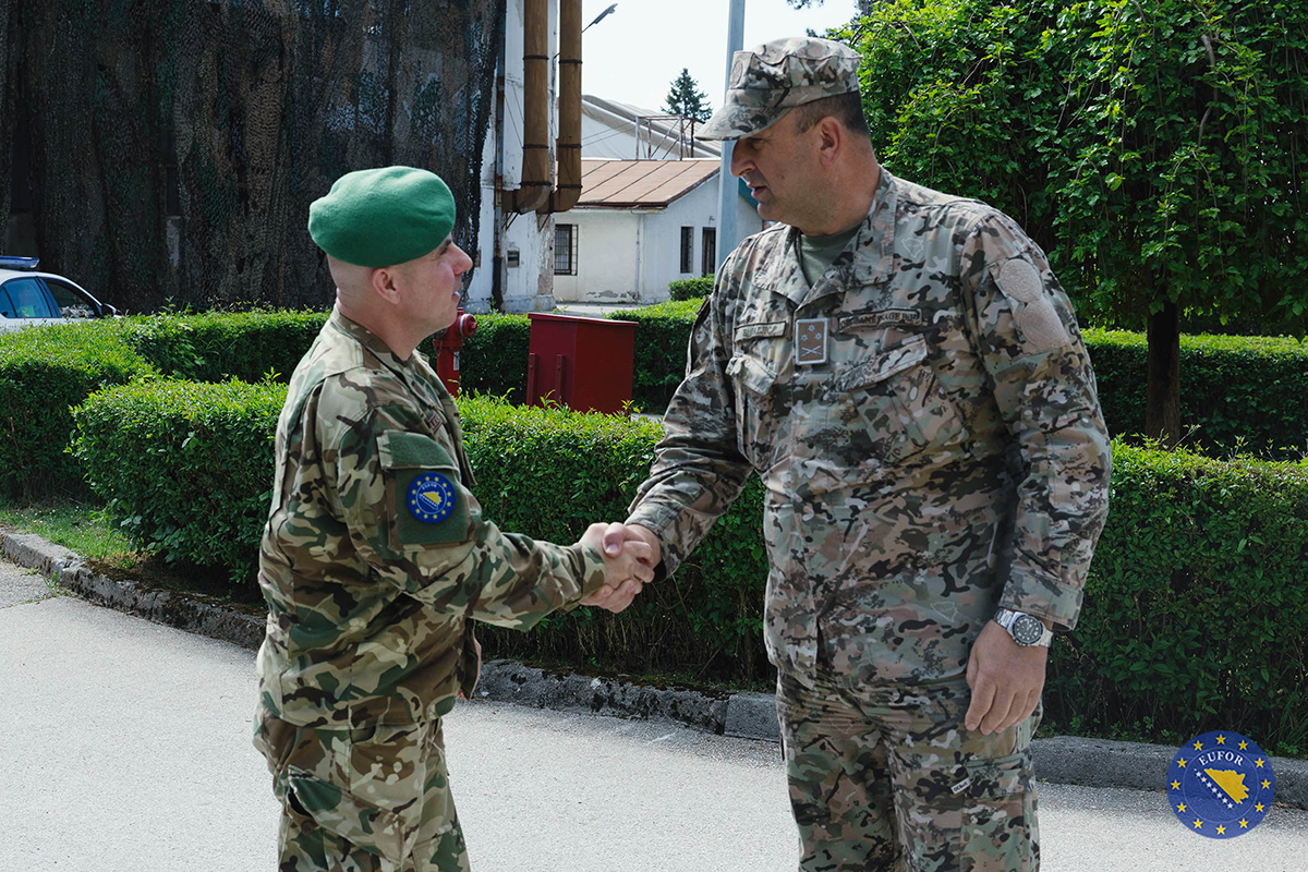 EUFOR Deputy Commander Visits AF BiH Tactical Support Brigade in Rajlovac