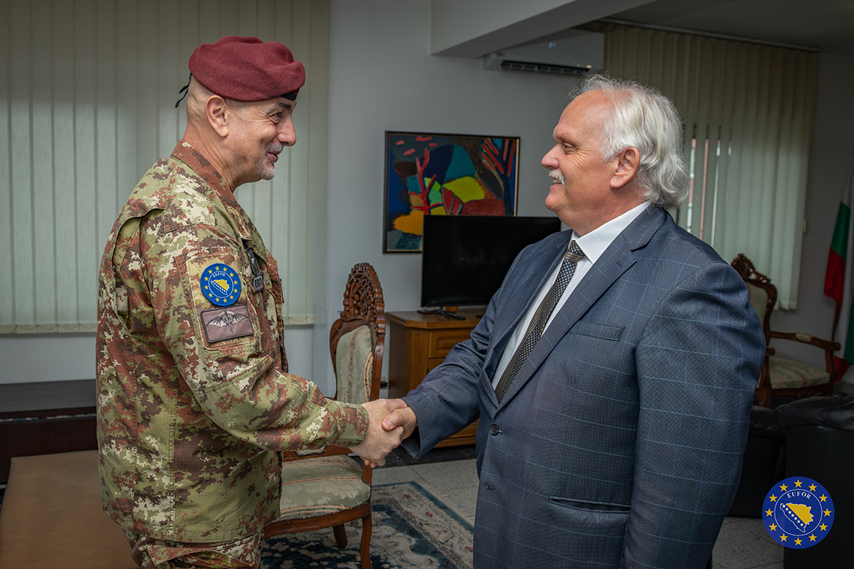COM EUFOR meets Ambassador of the Republic of Bulgaria