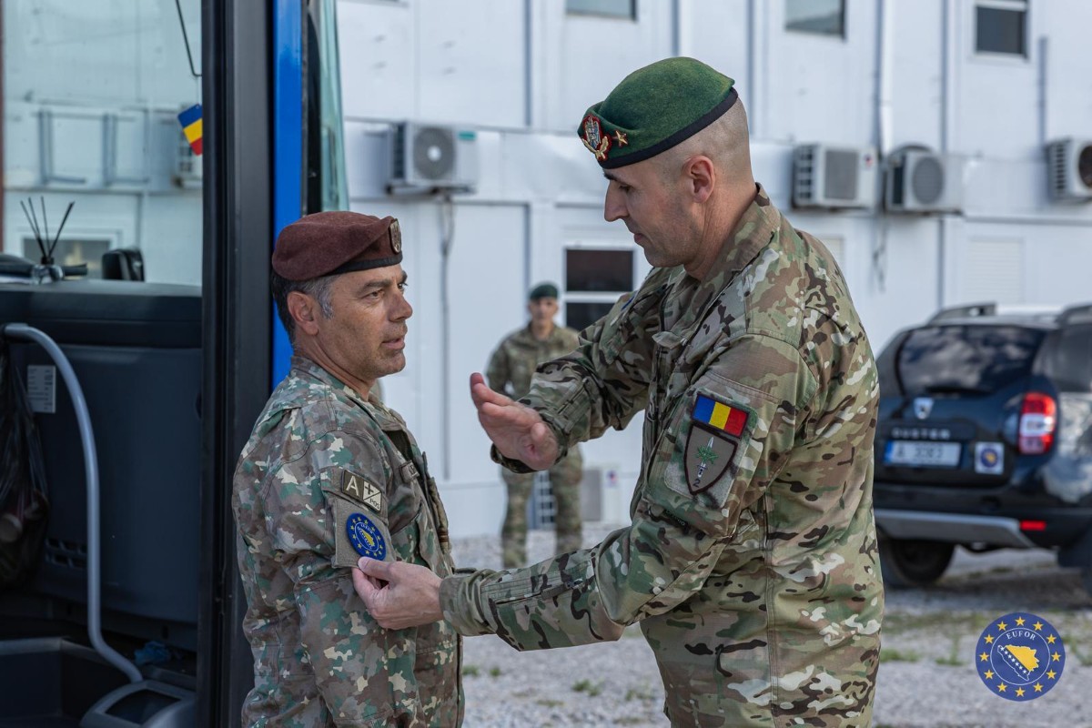 COS EUFOR, Brigadier General Traian Maghercă welcomed Romanian reserves troops deployed for Quick Response 2026