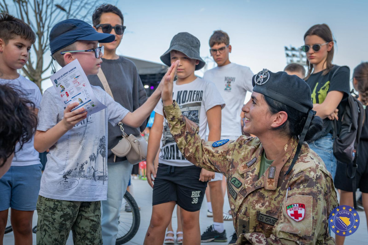 EUFOR Liaison Observation Team in Banja Luka Engages with Schoolchildren at “The Big Start”