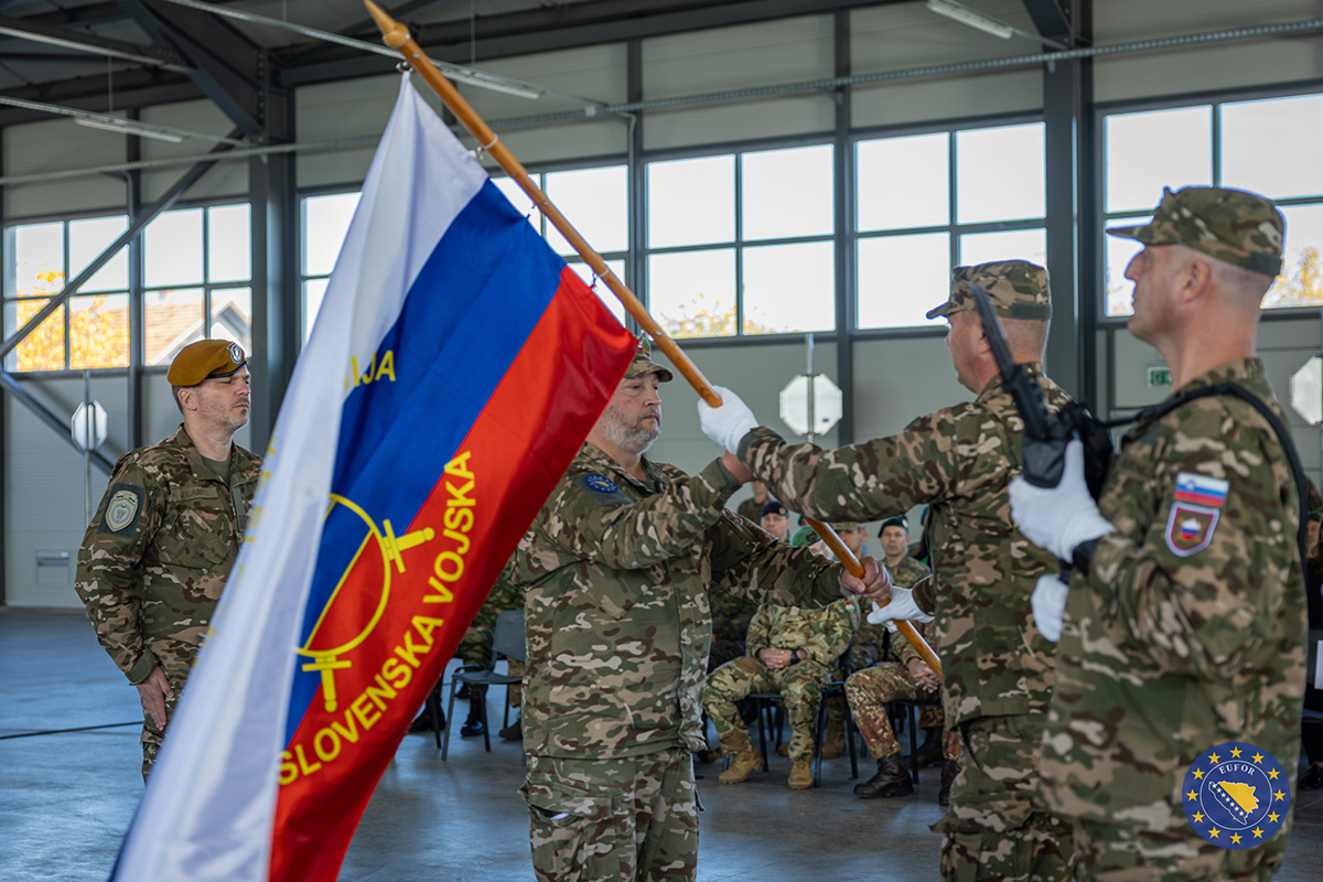 U bazi Butmir održana ceremonija primopredaje dužnosti zapovjednika Slovenačkog kontingenta