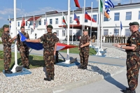 EUFOR flag lowering ceremony recognises French troops